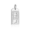 Tampa Florida USA TPA Luggage Tag Charm Silver