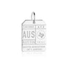 Sterling Silver Texas Charm, AUS Austin Luggage Tag - JET SET CANDY  (2268482994234)