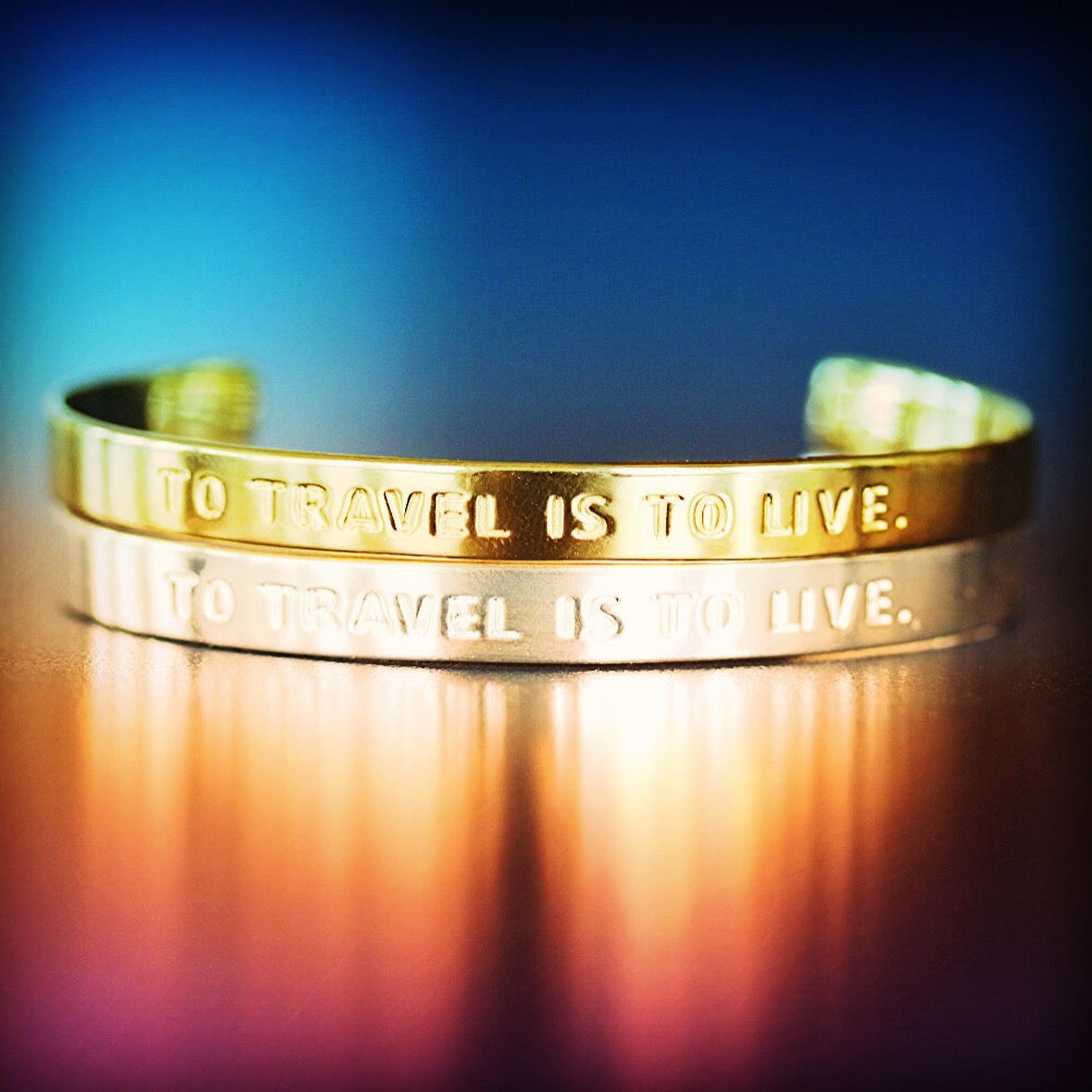 Silver Quote Cuff Bracelet 