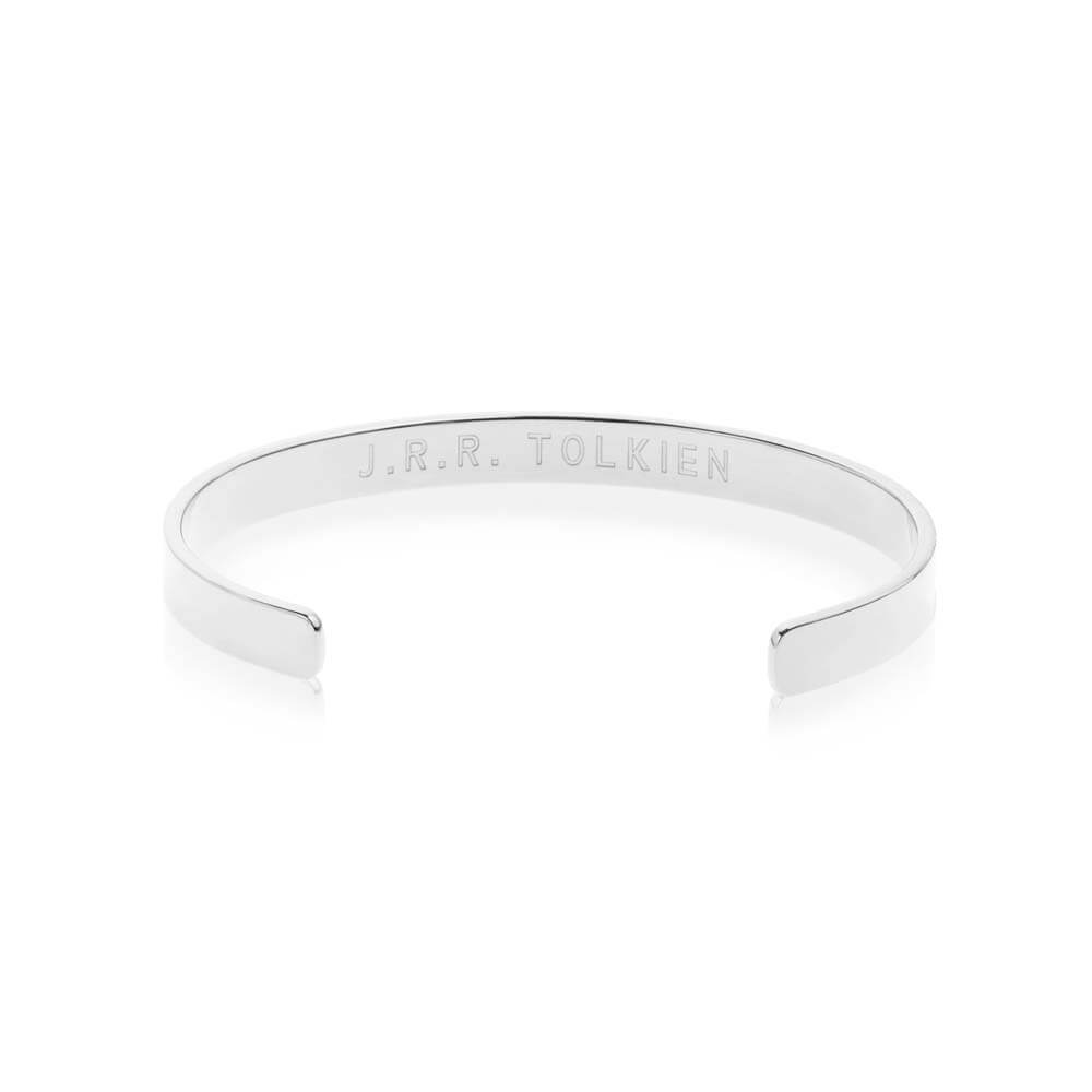 Silver Inspirational Cuff Bracelet 