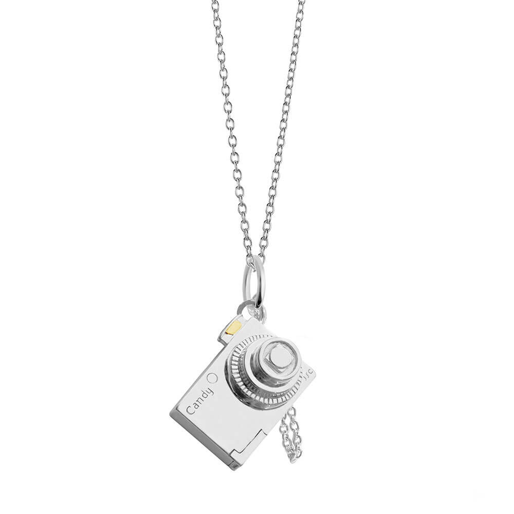 Camera Charm Two-Tone Silver – JET SET CANDY