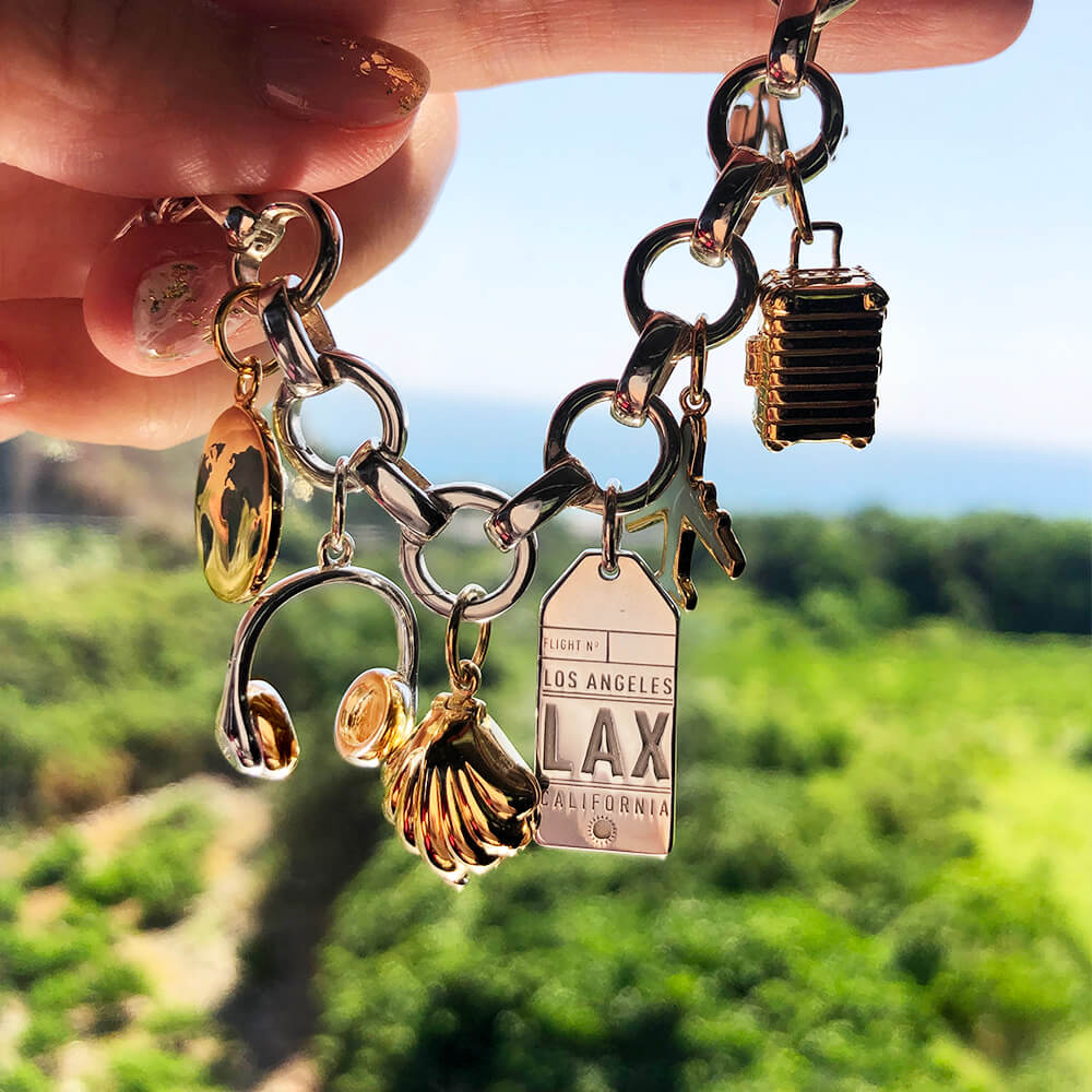 Gold Headphones Charm - JET SET CANDY (6782956273848)