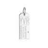 Vancouver Canada YVR Luggage Tag Charm Silver