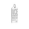 Venice Italy VCE Luggage Tag Charm Silver