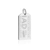 Washington USA IAD Luggage Tag Charm Silver