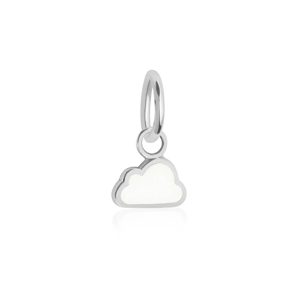 Silver Mini Cloud Charm (Ships Dec.) (6738294833336)