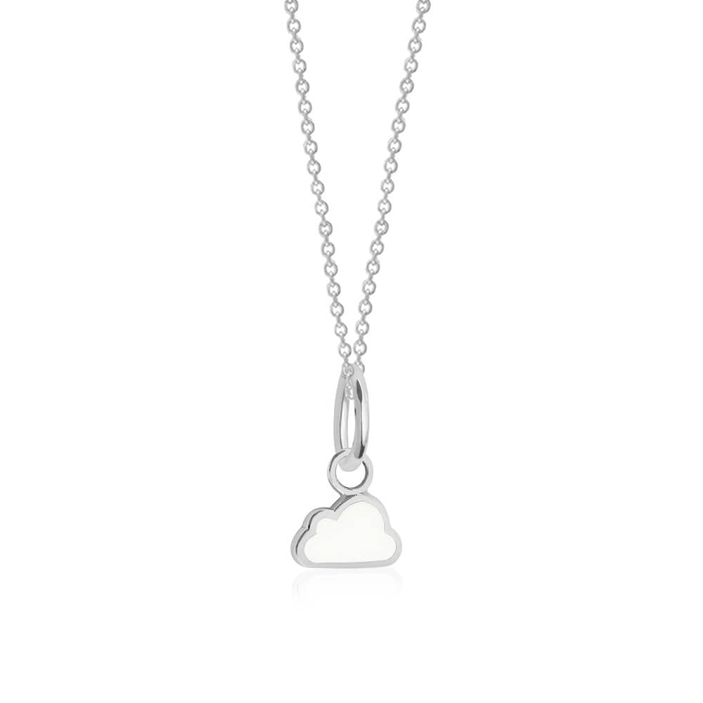 Silver Mini Cloud Charm (Ships Dec.) (6738294833336)