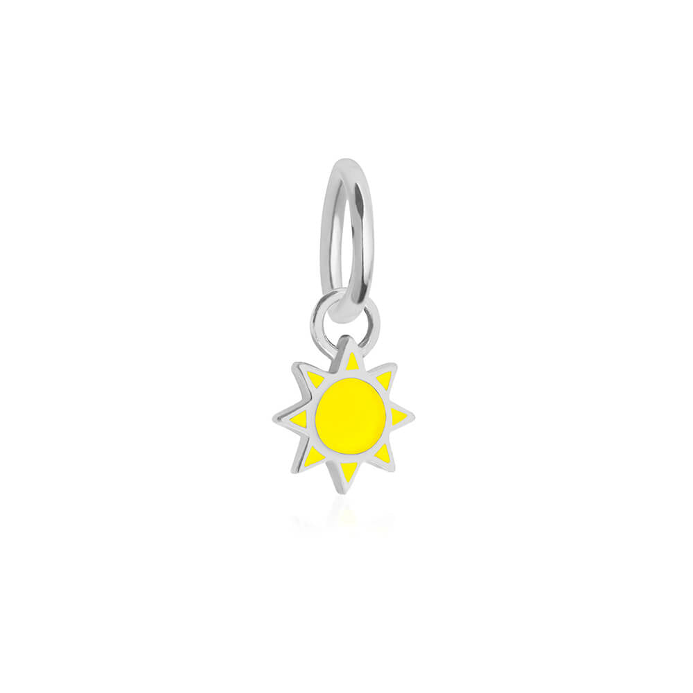Silver Mini Sun Charm (6738294767800)