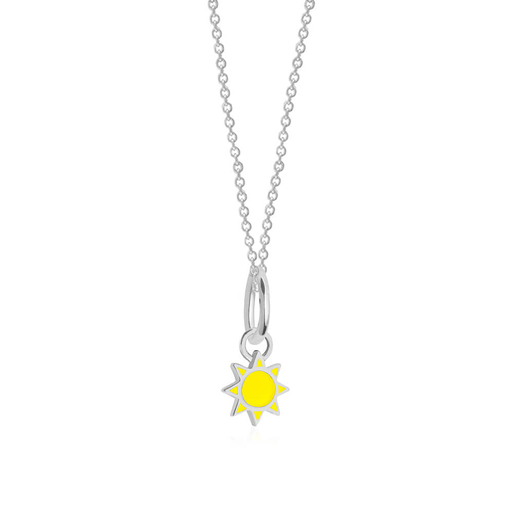 Silver Mini Sun Charm (6738294767800)
