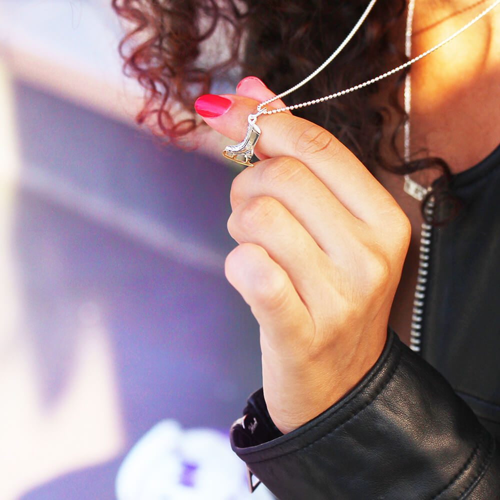 Sterling Silver Ice Skate Charm (4804728914008)