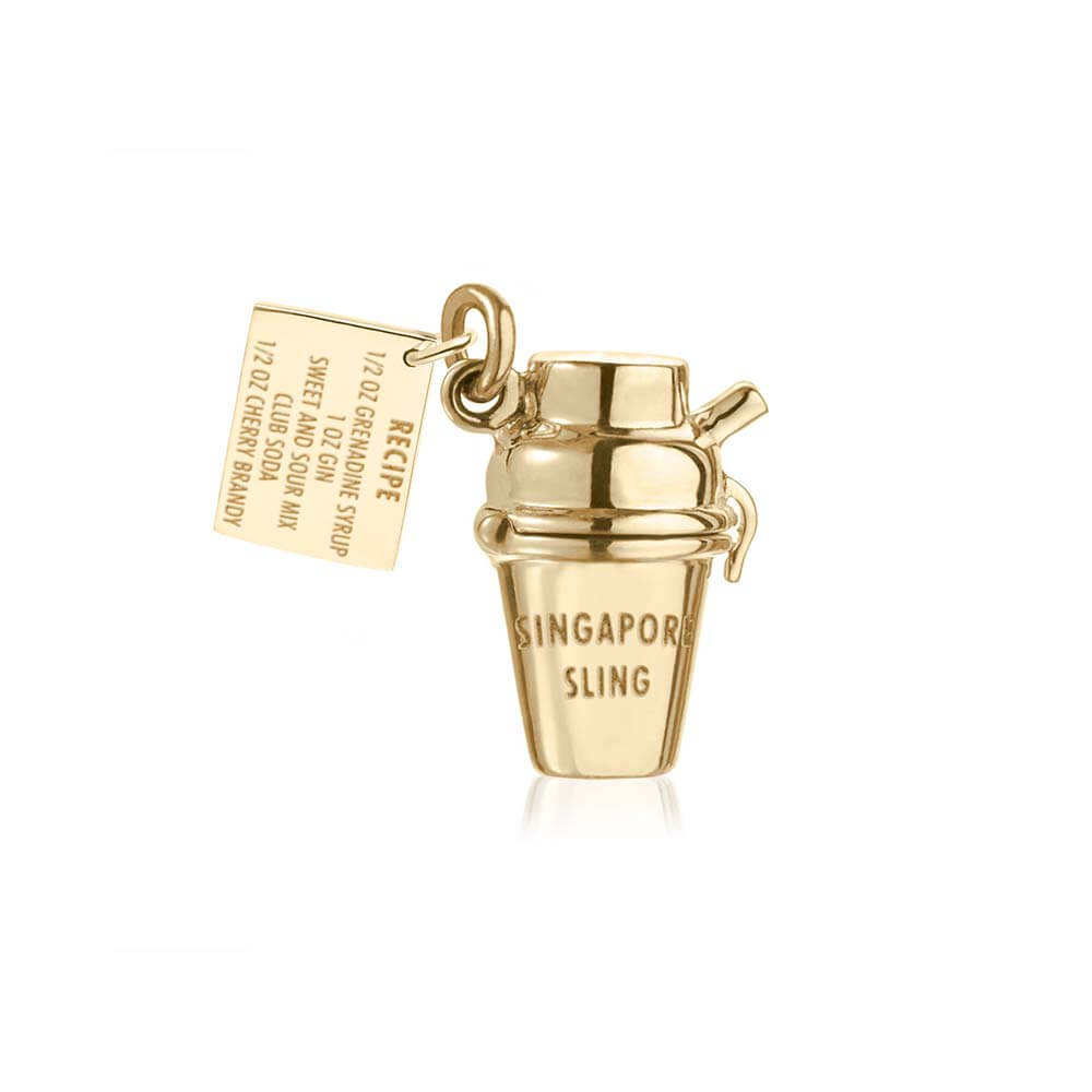 Gold Singapore Charm, Singapore Sling Shaker - JET SET CANDY  (1720168054842)