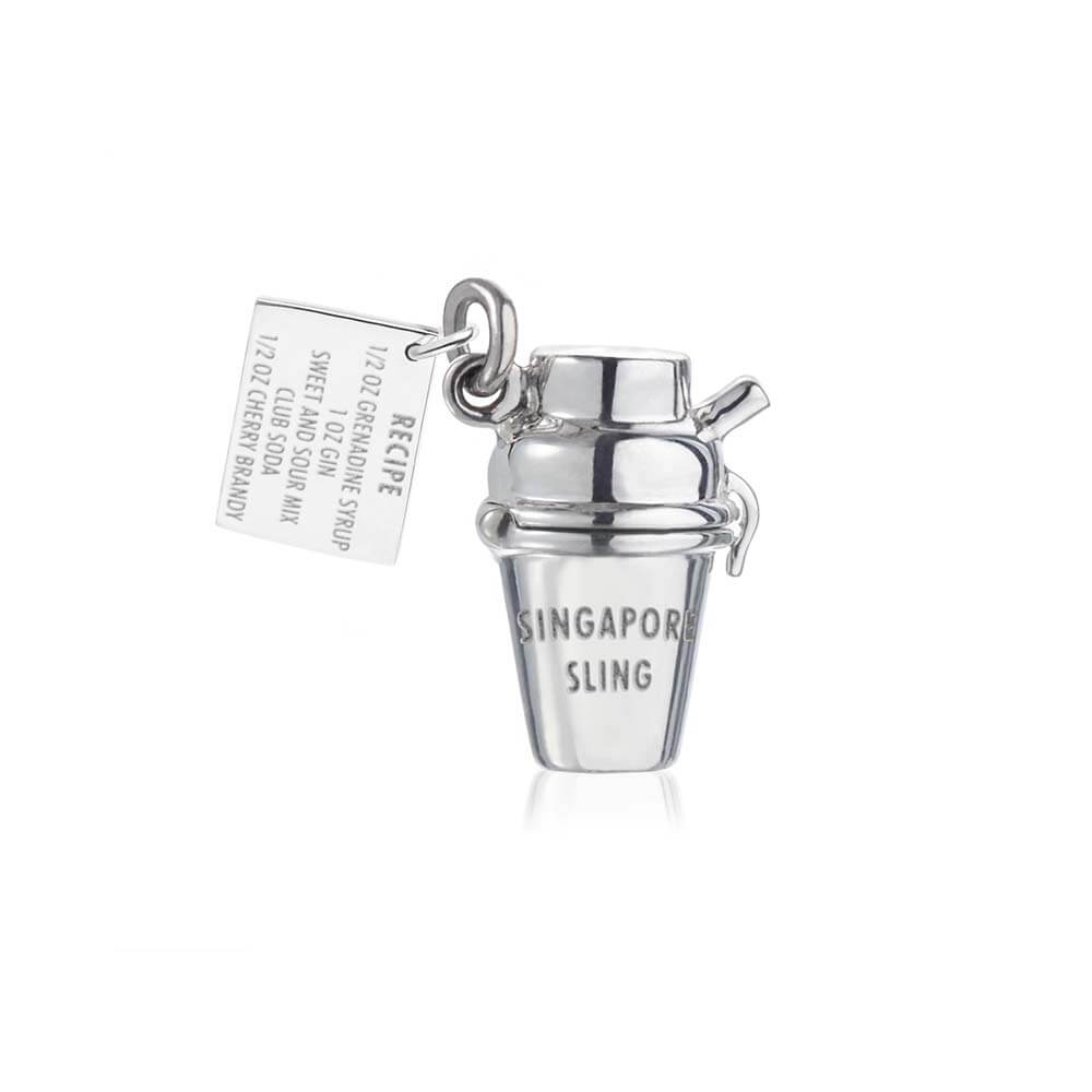 Silver Singapore Charm, Singapore Sling Shaker - JET SET CANDY  (1720168022074)