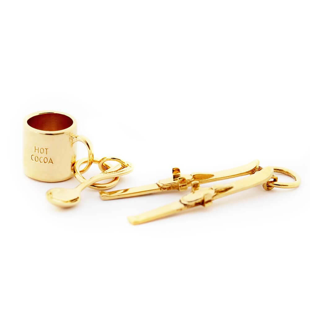 Gold Hot Chocolate Mug Charm - JET SET CANDY (1766917242938)