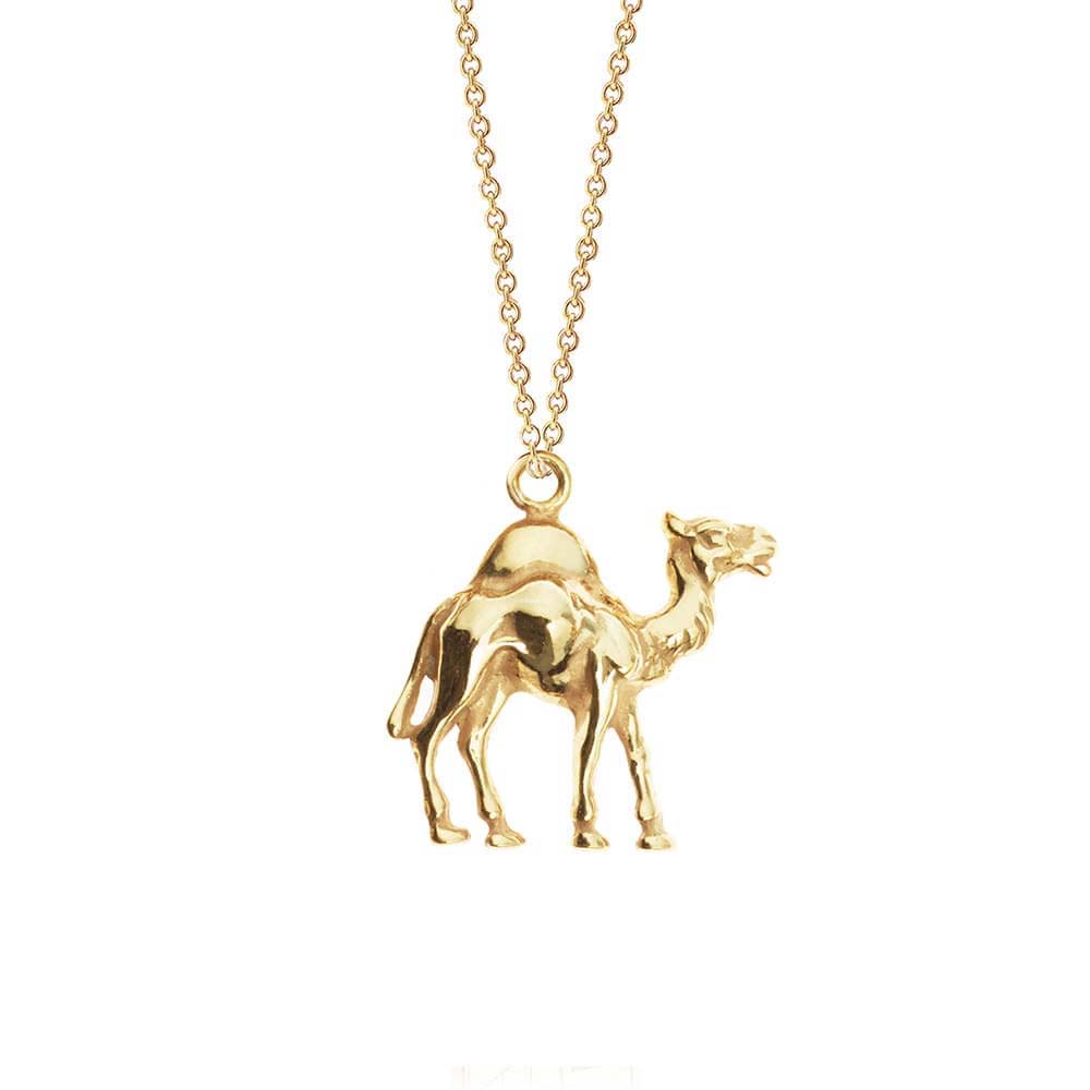 Solid Gold Camel Charm - JET SET CANDY  (1720169070650)