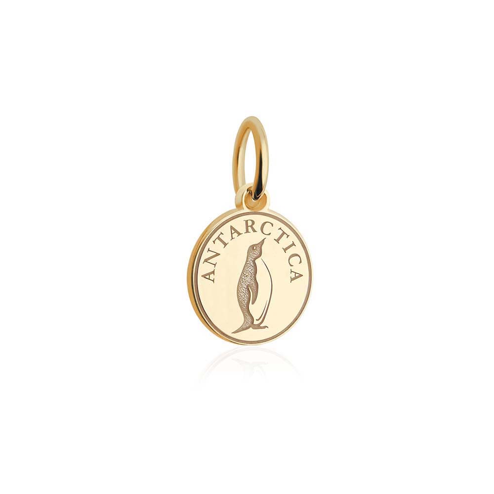 Mini Solid Gold Antarctica Passport Stamp Charm (4713006661720)