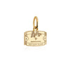 Aruba Passport Stamp Charm, Gold Mini