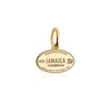 Mini Solid Gold Jamaica Passport Stamp Charm (4728493342808)