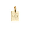 Austin Texas USA AUS Luggage Tag Charm Solid Gold Mini