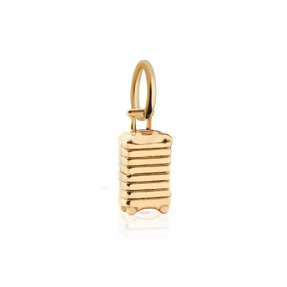 Solid Gold Smart Suitcase Charm, Mini - JET SET CANDY (7532598526200)