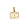 Mini Solid Gold Croatia Passport Stamp Charm (4728487870552)