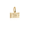 Mini Solid Gold Cuba Passport Stamp Charm (4728489082968)