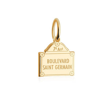 Mini Solid Gold Boulevard Saint-Germain Charm