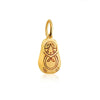 Russian Matryoshka Doll Charm, Solid Gold Mini