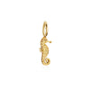 Seahorse Charm, Solid Gold Mini