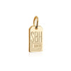 Solid Gold Mini Charm, SBH St. Barths Luggage Tag - JET SET CANDY  (1720190337082)