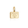 United Kingdom Passport Stamp Charm, Solid Gold Mini