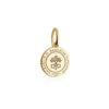 Vatican City Passport Stamp Charm Solid Gold Mini