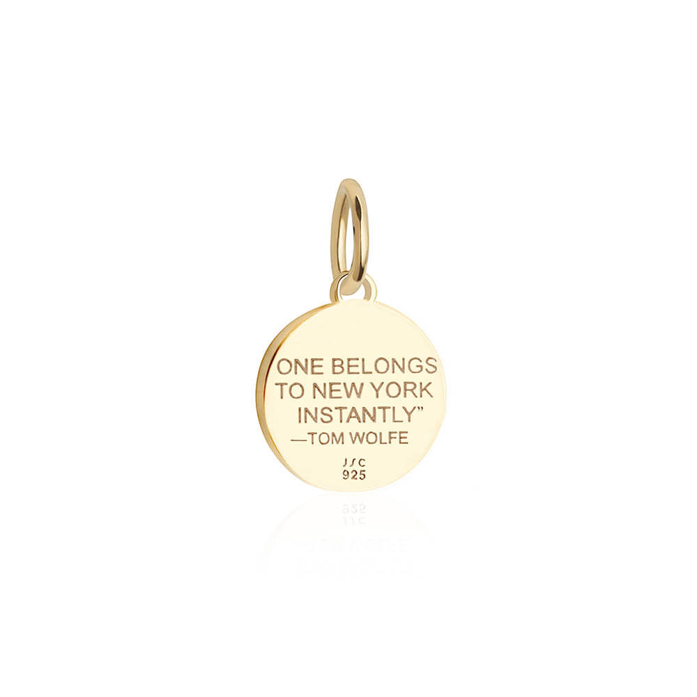 New York Skyline Charm, Solid Gold Mini – JET SET CANDY