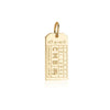 Sri Lanka CMB Luggage Tag Charm Gold