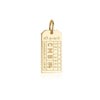 Solid Gold Asia Charm, CMB Sri Lanka Luggage Tag - JET SET CANDY  (1720193744954)