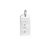 Sri Lanka CMB Luggage Tag Charm Silver