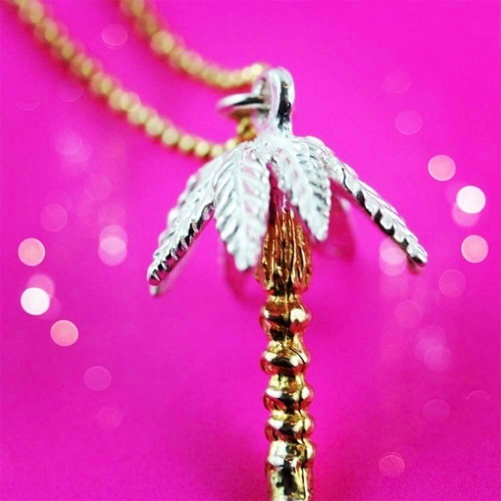 Palm Tree Charm, Two-Tone - JET SET CANDY (1720177066042)
