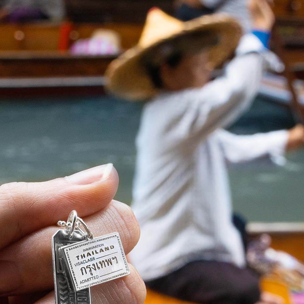 Silver Charm, Thailand Passport Stamp - JET SET CANDY (1720200036410)