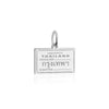 Thailand Passport Stamp Charm Silver