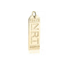 Solid Gold Japan Charm, NRT Tokyo Luggage Tag - JET SET CANDY  (1720189419578)