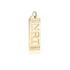 Tokyo Japan NRT Luggage Tag Charm Gold