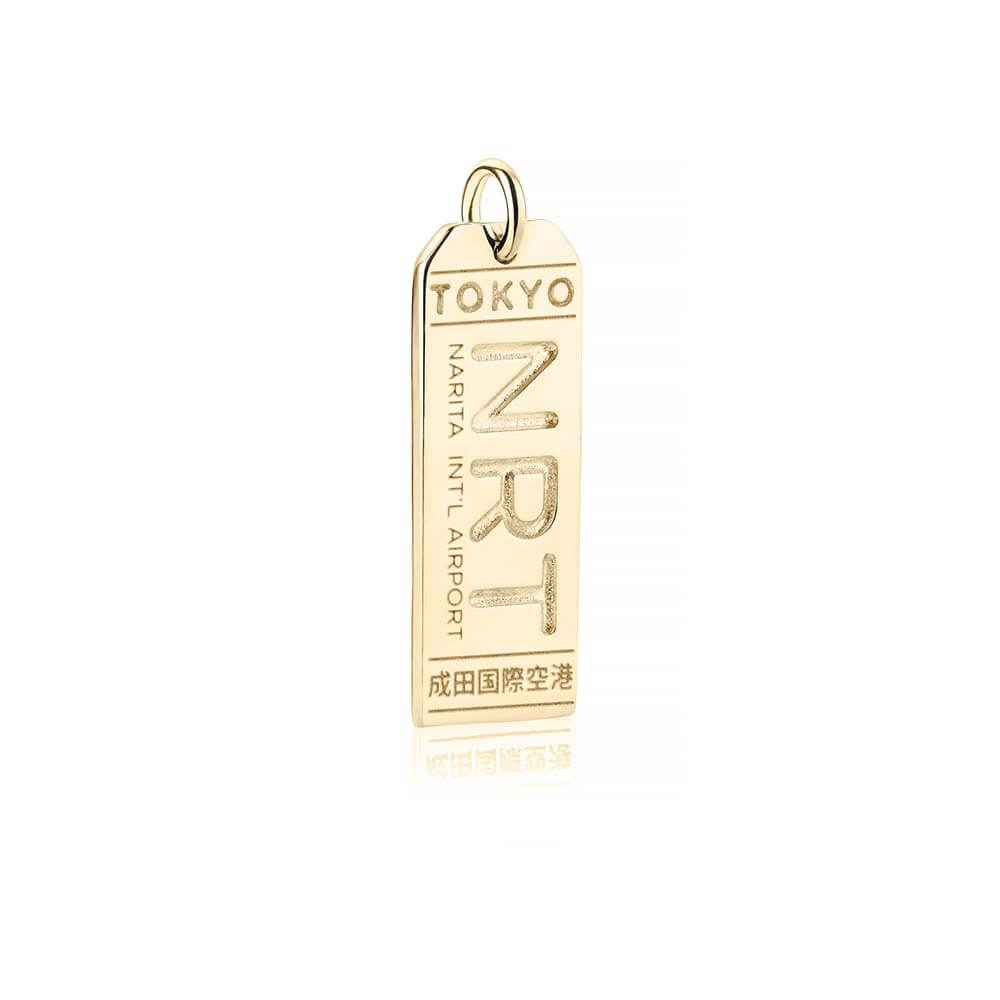 バッジ Tokyo Japan NRT Luggage Tag Charm Gold – JET SET CANDY
