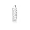 Tokyo Japan NRT Luggage Tag Charm Silver