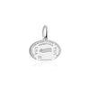 United States Passport Stamp Charm Silver