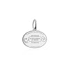 Uruguay Passport Stamp Charm Silver