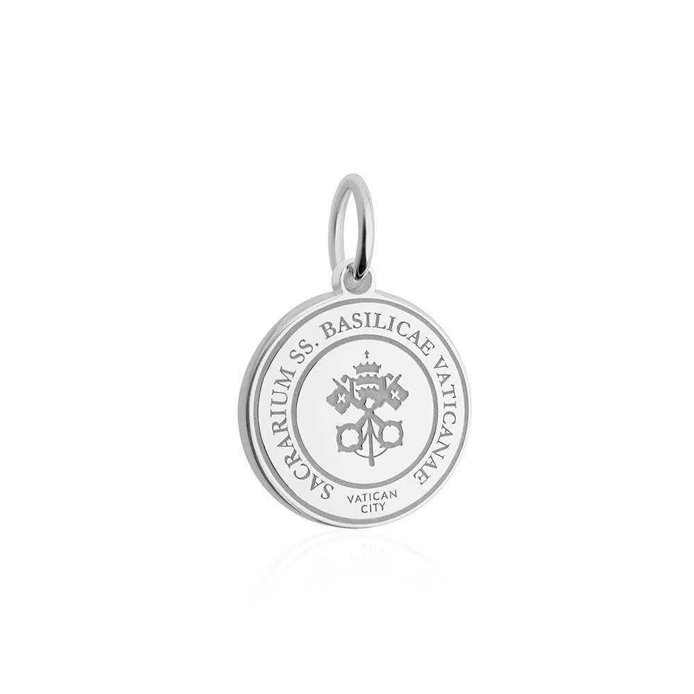 Sterling Silver Travel Charm, Vatican City Passport Stamp (SHIPS JUNE) - JET SET CANDY  (1720201773114)