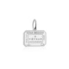 Vietnam Passport Stamp Charm Silver