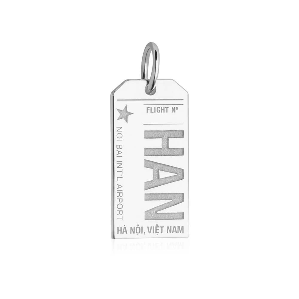 Silver Travel Charm, HAN Hanoi Luggage Tag - JET SET CANDY  (1720178933818)