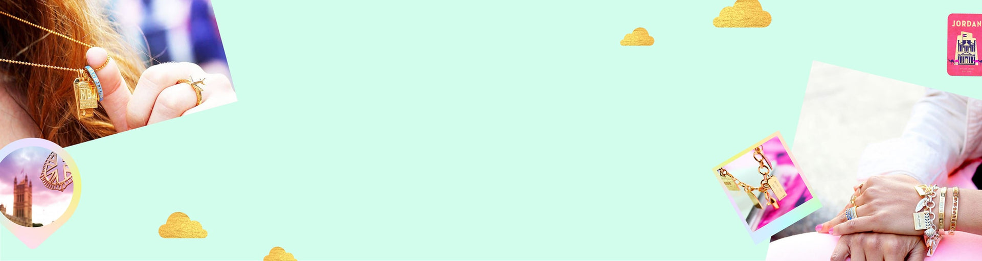 Solid Gold Mini 3D Charms Background Image